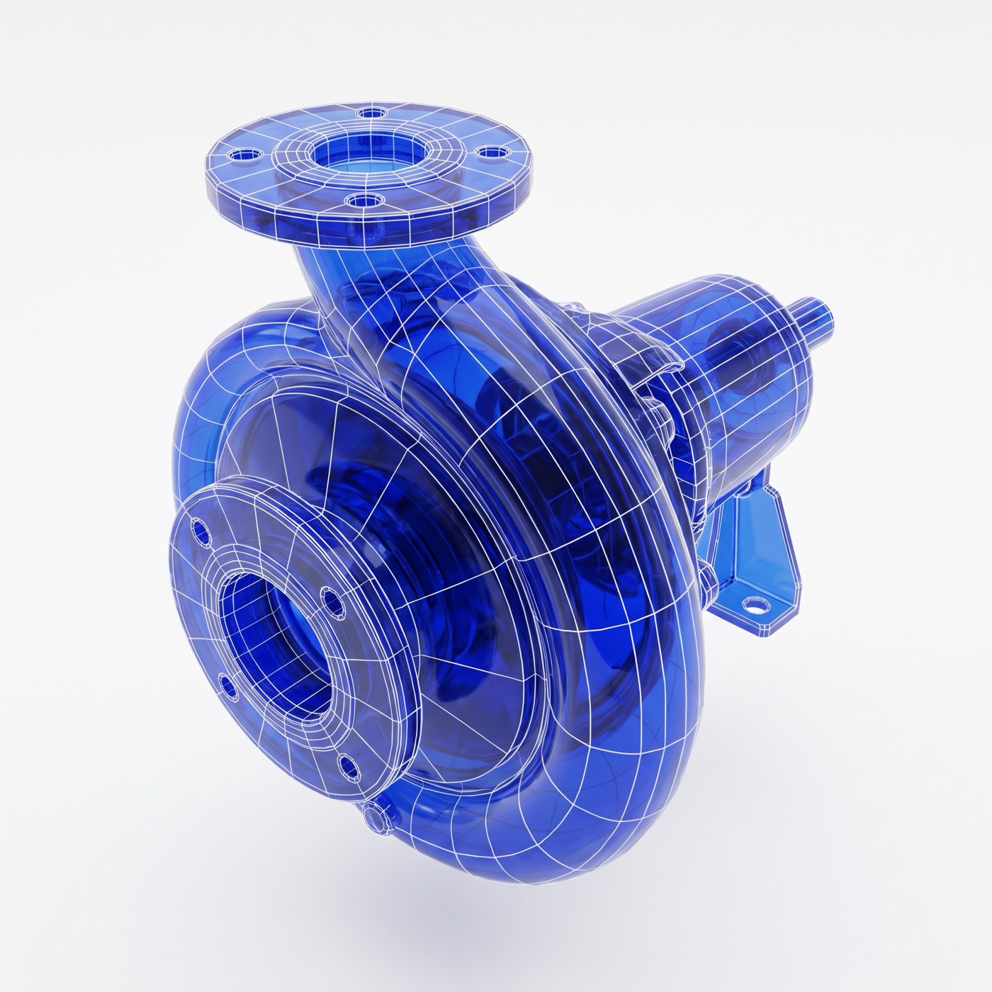 Render of a pipework and vessel assembly from a design engineering package